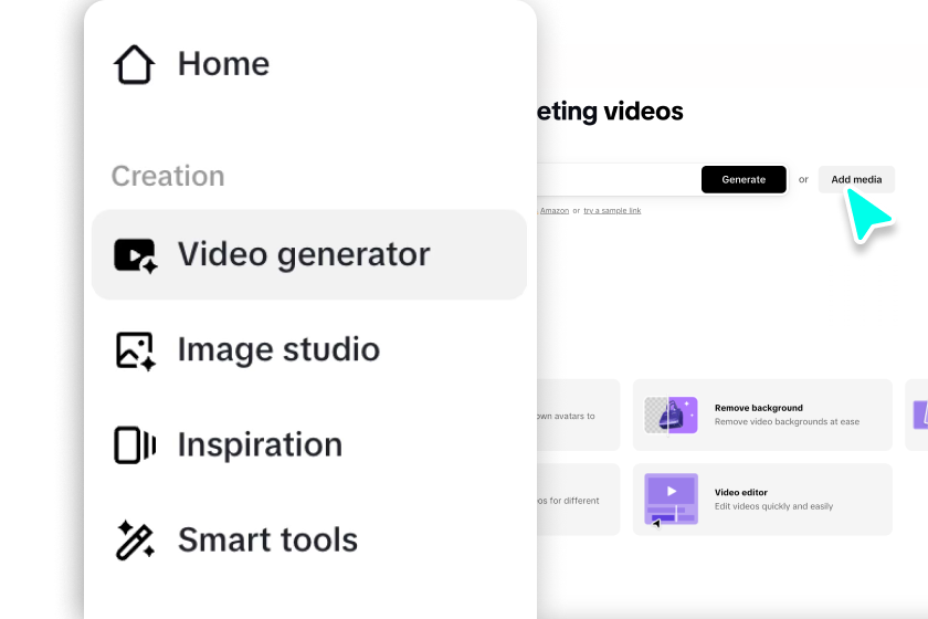เริ่มต้นด้วยเครื่องมือสร้างวิดีโอ